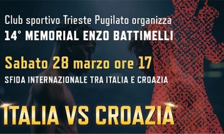 Asd CS Ts Pugilato: ’14° Memorial Battimelli’ – Italia Vs Croazia