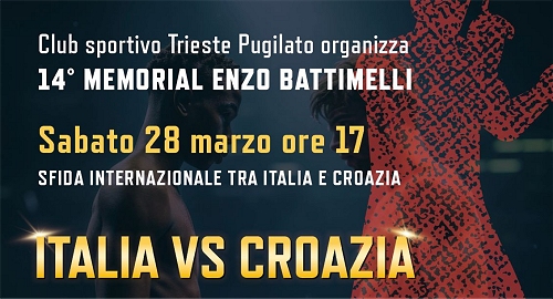 Asd CS Ts Pugilato: ’14° Memorial Battimelli’ – Italia Vs Croazia