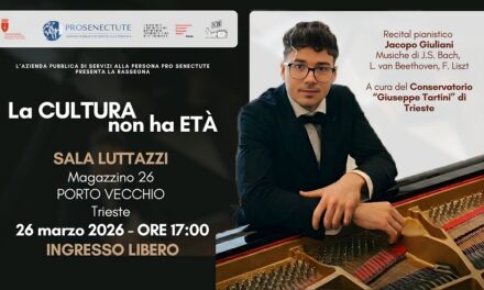 Alla Sala Luttazzi  del Magazzino 26 in Porto Vecchio a Trieste torna la rassegna “La cultura non ha età”: al via la terza edizione
