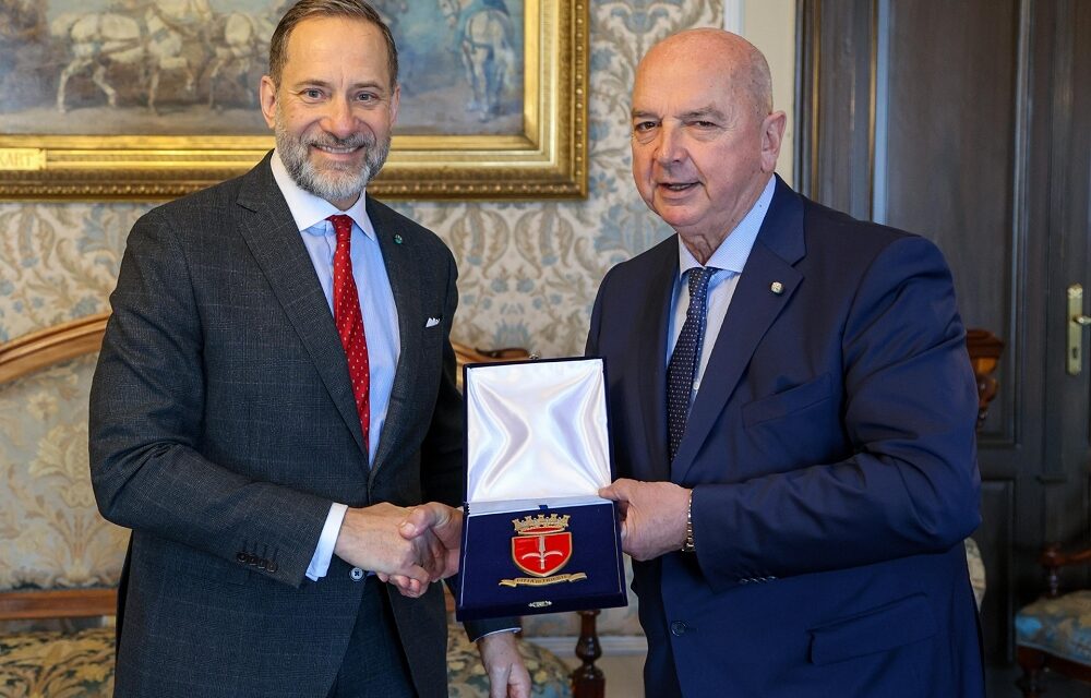 IL SINDACO, ROBERTO DIPIAZZA HA RICEVUTO L’AMBASCIATORE D’AUSTRIA IN ITALIA, MICHAEL RENDI