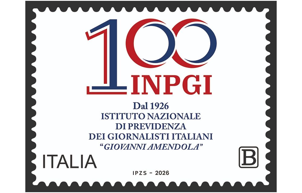 Poste Italiane: emesso il francobollo dedicato ai 100 anni dell’Istituto Nazionale di Previdenza dei Giornalisti Italiani “Giovanni Amendola” (INPGI)