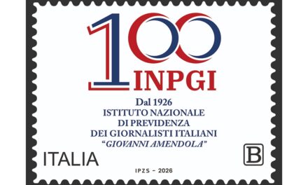Poste Italiane: emesso il francobollo dedicato ai 100 anni dell’Istituto Nazionale di Previdenza dei Giornalisti Italiani “Giovanni Amendola” (INPGI)
