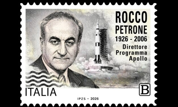 POSTE ITALIANE: emesso francobollo per Rocco Petrone (direttore del Programma Apollo) nel centenario della nascita