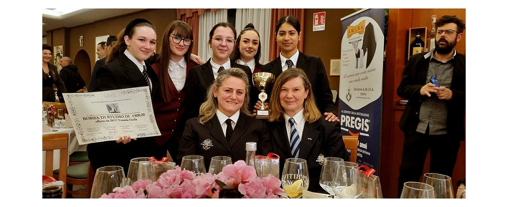 ANCORA SUL PODIO LA SCUOLA ALBERGHIERA, DONNE NELL’ARTE DEL FLAMBÉ, BRONZO NAZIONALE PER IAL FVG AVIANO