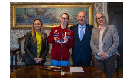 PREMIATA IN MUNICIPIO LA NUOTATRICE PARALIMPICA GIORGIA MARCHI