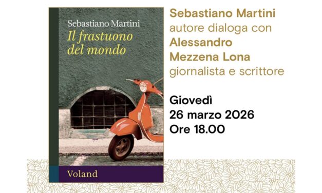 Sebastiano Martini presenta all’Antico Caffè San Marco il suo libro “Il frastuono del mondo” (Voland, 2025)