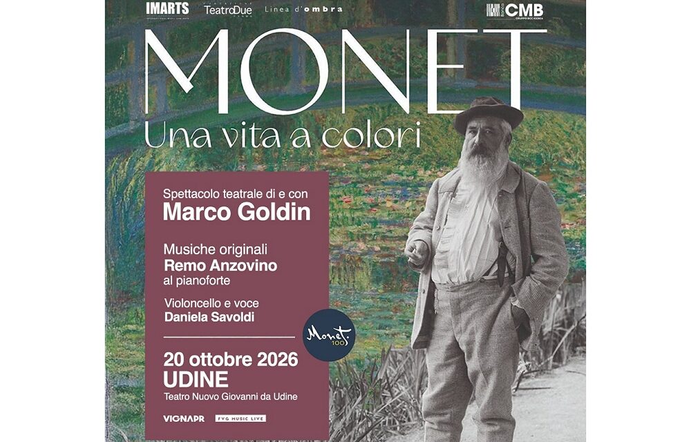 MARCO GOLDIN in tour nei principali teatri italiani con “MONET. UNA VITA A COLORI”