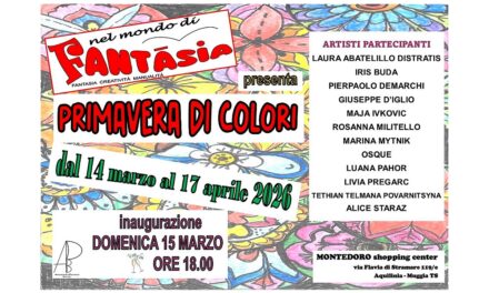 “PRIMAVERA DI COLORI”: AL MONTEDORO SHOPPING CENTER LA COLLETTIVA D’ARTE
