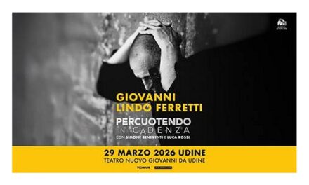 GIOVANNI LINDO FERRETTI al Teatro Nuovo Giovanni da Udine con il concerto “PERCUOTENDO. IN CADENZA”