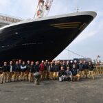 TRIPLA CERIMONIA EXPLORA JOURNEYS E FINCANTIERI A SESTRI PONENTE: VARO TECNICO DI EXPLORA IV, POSA DELLA MONETA DI EXPLORA V E TAGLIO PRIMA LAMIERA DI EXPLORA VI