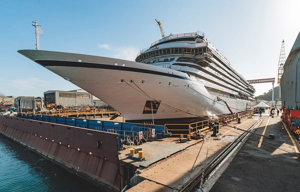 FINCANTIERI: VARATA AD ANCONA “VIKING LIBRA”, PRIMA NAVE DA CROCIERA AL MONDO ALIMENTATA A IDROGENO