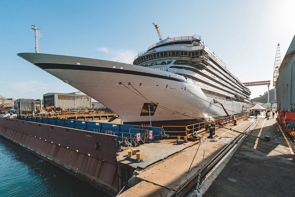 FINCANTIERI: VARATA AD ANCONA “VIKING LIBRA”, PRIMA NAVE DA CROCIERA AL MONDO ALIMENTATA A IDROGENO