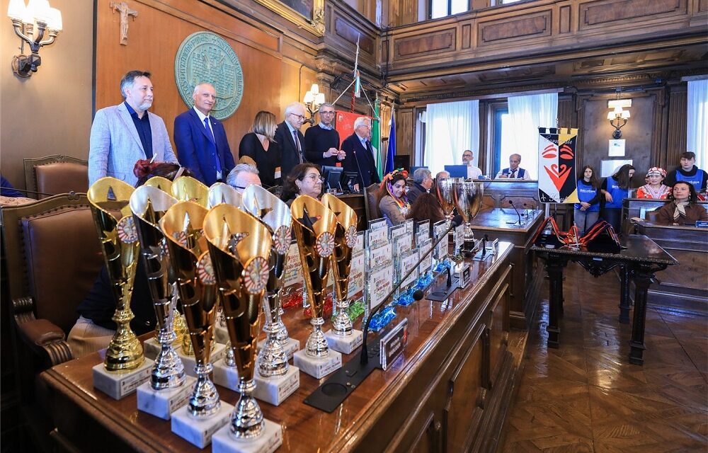 LA CERIMONIA DI PREMIAZIONE DEL CARNEVALE DI TRIESTE 2026 IN SALA DEL CONSIGLIO COMUNALE