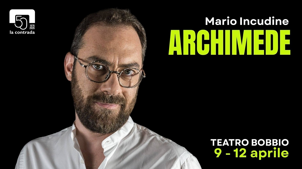 AL TEATRO LA CONTRADA LO SPETTACOLO “ARCHIMEDE. LA SOLITUDINE DI UN GENIO” CON MARIO INCUDINE