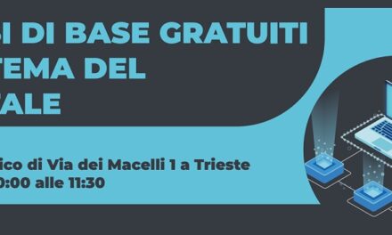 RIPRENDONO I CORSI DI BASE GRATUITI SULLA DIGITALIZZAZIONE ALL’INNOVATION LAB DI CORSO CAVOUR E AL CENTRO CIVICO DI VIA DEI MACELLI