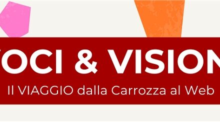 VOCI & VISIONI – IL VIAGGIO dalla Carrozza al Web: convegno, proiezione cortometraggio e presentazione catalogo al CENTRO CULTURALE ALDO MORO di CORDENONS