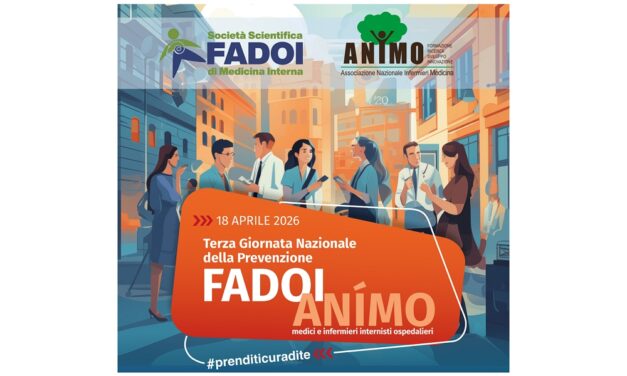 “VISITE E CONSIGLI DI SALUTE AI CITTADINI”: IL 18 APRILE GLI INTERNISTI DI FADOI E ANÍMO TORNANO NELLE PIAZZE ITALIANE