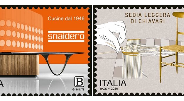 POSTE ITALIANE: emessi i francobolli dedicati a Snaidero e Sedia leggera di Chiavari