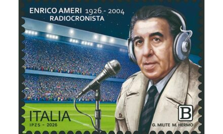 POSTE ITALIANE: EMESSO IL FRANCOBOLLO DEDICATO A ENRICO AMERI NEL CENTENARIO DELLA NASCITA