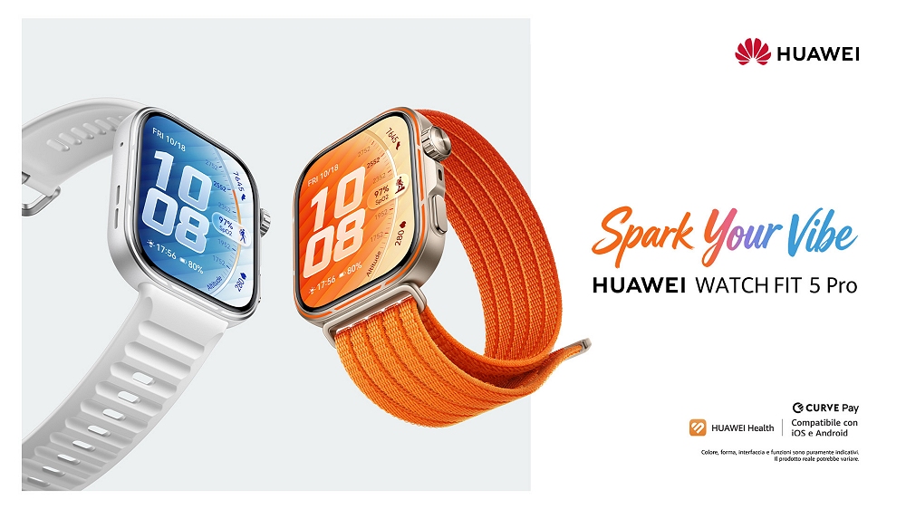 Huawei annuncia che la nuova serie HUAWEI WATCH FIT 5