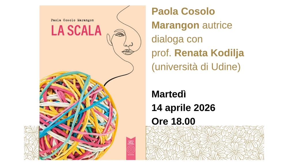 Paola Cosolo Marangon presenta all’Antico Caffè San Marco il suo libro “La scala” (Orto della Cultura)