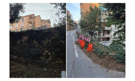 VIA PINDEMONTE: DA MARTEDÌ 7 APRILE INIZIANO I LAVORI DI RIFACIMENTO DEL MURO DI SOSTEGNO