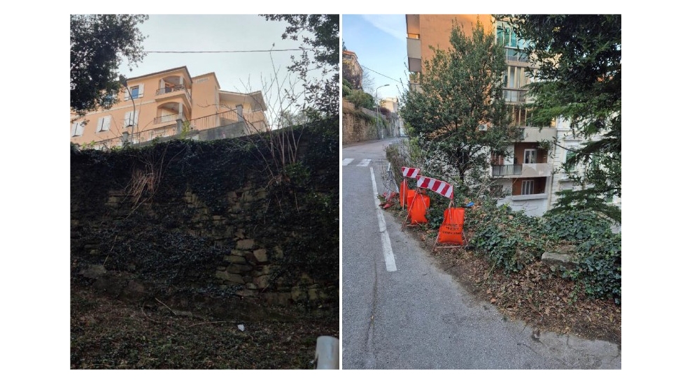 VIA PINDEMONTE: DA MARTEDÌ 7 APRILE INIZIANO I LAVORI DI RIFACIMENTO DEL MURO DI SOSTEGNO