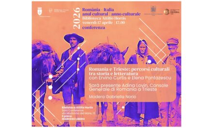 VENERDÌ 17 APRILE ALLE ORE 17 LA BIBLIOTECA CIVICA ATTILIO HORTIS OSPITERÀ L’INCONTRO “ROMANIA E TRIESTE: PERCORSI CULTURALI TRA STORIA E LETTERATURA”