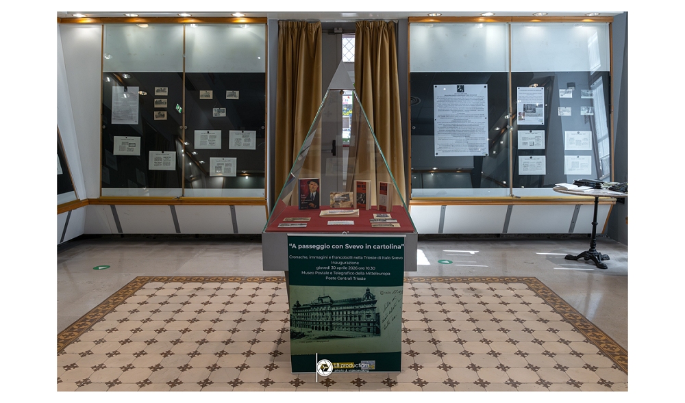 INAUGURATA AL MUSEO POSTALE E TELEGRAFICO DELLA MITTELEUROPA DI TRIESTE LA MOSTRA “A PASSEGGIO CON SVEVO IN CARTOLINA”