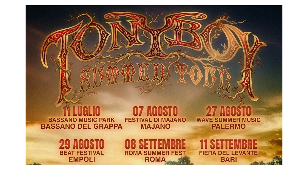 TONY BOY: è pronto a portare la sua energia sui palchi dei principali festival italiani con il suo SUMMER TOUR 2026