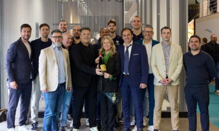 Vinitaly 2026: la Scaligera Basket Tezenis Verona in visita allo stand Zenato