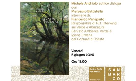 Michela Andriolo presenta all’Antico Caffè San Marco il suo libro L’ombra del salice (Castelvecchi, 2026)