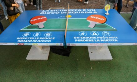 “WE LOVE SAFETY FVG”: INAUGURATO UN NUOVO TAVOLO DA PING PONG IN PINETA A BARCOLA