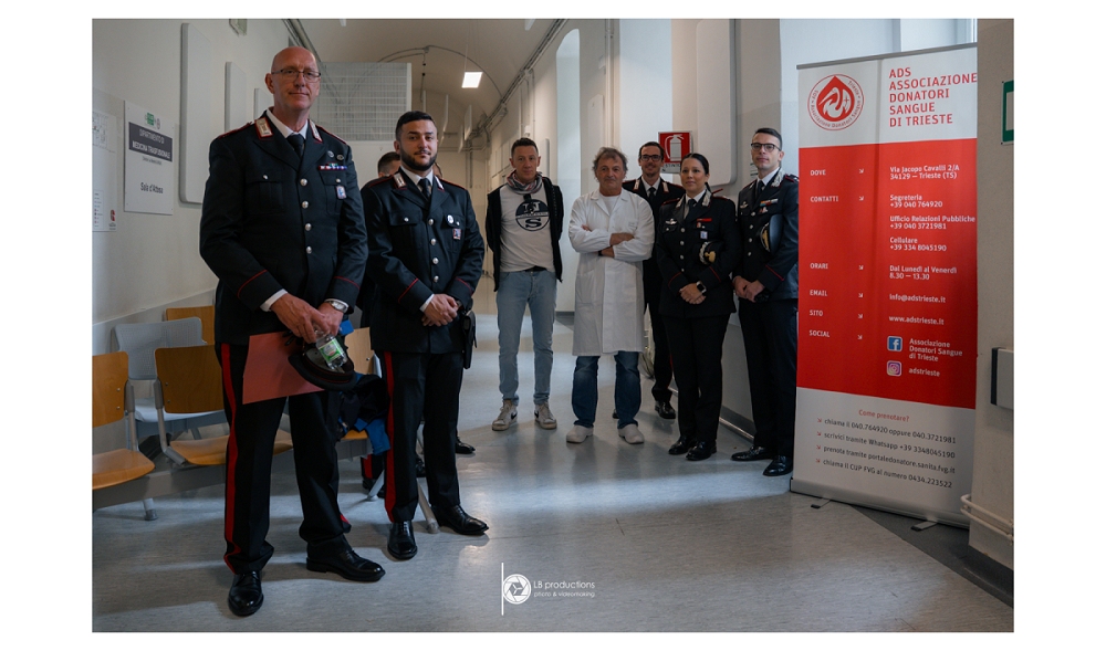 I Carabinieri di Trieste donano il sangue: 25 militari al servizio della comunità anche con un gesto di solidarietà