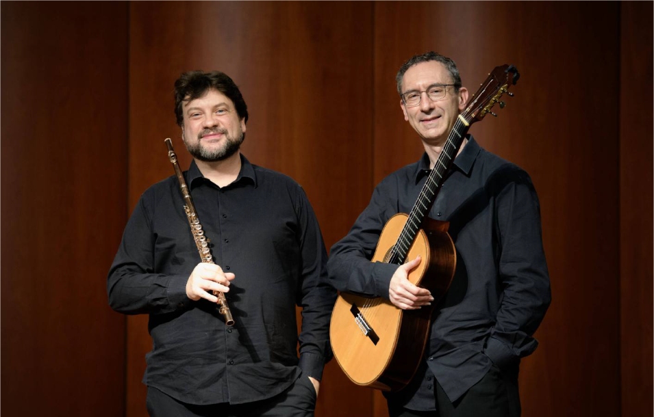 Danzas poéticas con ANDREA OLIVA, Primo Flauto solista Santa Cecilia, e GIAMPAOLO BANDINI, concertista di caratura mondiale al TEATRO MIELA per CROMATISMI 5.0