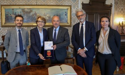 IL SINDACO HA RICEVUTO L’AMBASCIATRICE DI FRANCIA IN ITALIA, S. E. MME ANNE-MARIE DESCÔTES