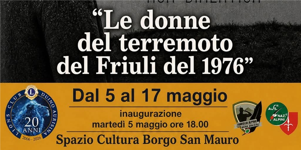 “Le donne del terremoto del Friuli del 1976”: una mostra per ricordare la forza, il coraggio e la rinascita di un popolo