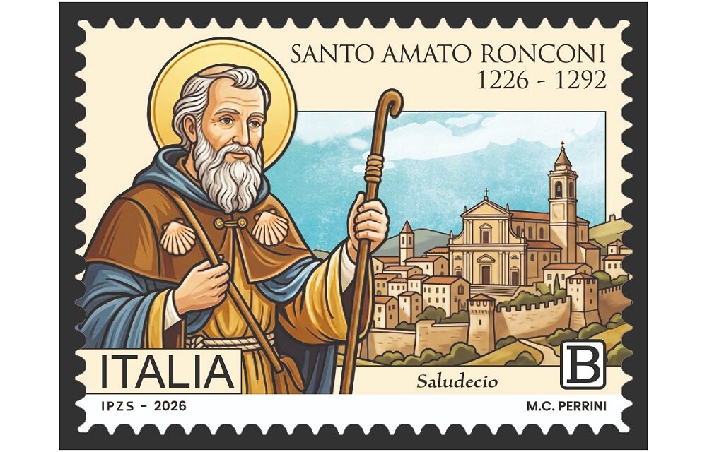 POSTE ITALIANE: emesso oggi francobollo Santo Amato Ronconi