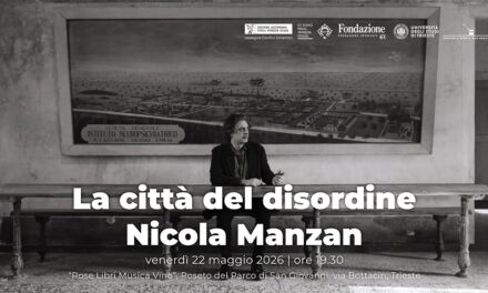 Nicola Manzan presenta “LA CITTÀ DEL DISORDINE. Storie di vita dal Manicomio San Lazzaro” al Parco di San Giovanni