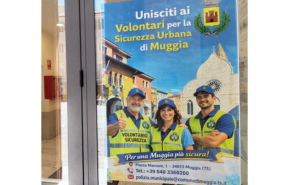 AL VIA LA CAMPAGNA INFORMATIVA PER I VOLONTARI DELLA SICUREZZA A MUGGIA