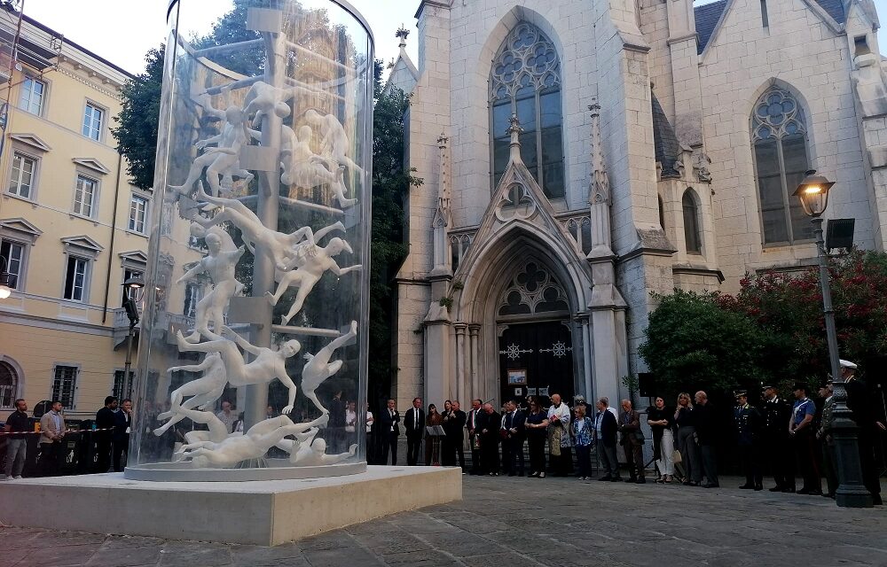 IN LARGO PANFILI LA CERIMONIA DI SCOPRIMENTO DEL MONUMENTO PER LE VITTIME DELLE FOIBE E DELL’ESODO