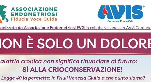 INCONTRO FORMATIVO E POSA DI UNA TARGA GIALLA SU UNA PANCHINA: A PORCIA, IL 16 MAGGIO, SI FARA’ IL PUNTO SU ENDOMETRIOSI E CRIOCONSERVAZIONE