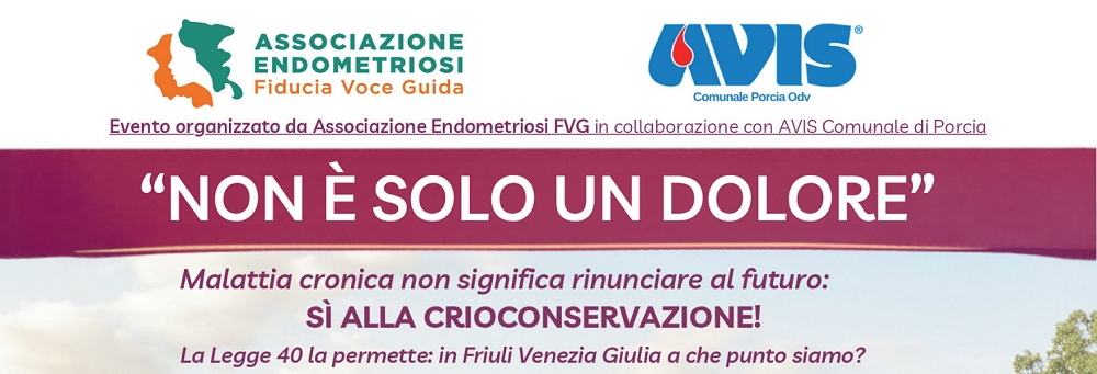 INCONTRO FORMATIVO E POSA DI UNA TARGA GIALLA SU UNA PANCHINA: A PORCIA, IL 16 MAGGIO, SI FARA’ IL PUNTO SU ENDOMETRIOSI E CRIOCONSERVAZIONE