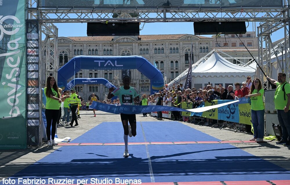 TRIESTE SPRING RUN 2026: LA MARATONA INCORONA SEREM E COLOMBO, LA MEZZA CUNEO E RUTTO