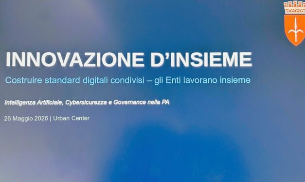ALL’URBAN CENTER PRIMA RIUNIONE DEGLI ENTI ADERENTI AL PROTOCOLLO “INNOVAZIONE D’INSIEME”: COSTRUIRE STANDARD DIGITALI CONDIVISI TRA I COMUNI