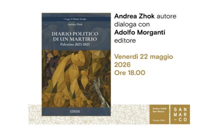 Andrea Zhok presenta all’Antico Caffè San Marco il suo libro “Diario politico di un martirio. Palestina, 2023-2025”