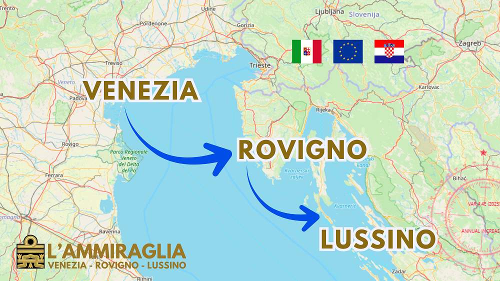 L’Ammiraglia ha unito le due sponde dell’Adriatico: regata di successo da Venezia a Rovigno e Lussino