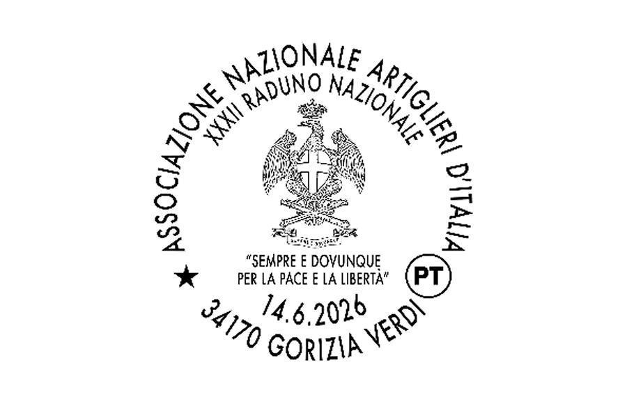 POSTE ITALIANE: DISPONIBILE A GORIZIA L’ANNULLO FILATELICO PER IL RADUNO NAZIONALE DEGLI ARTIGLIERI