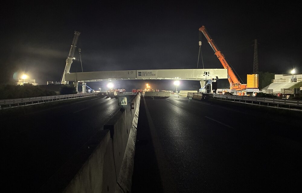 Autostrade Alto Adriatico – A4: varo campata centrale cavalcavia Pradipozzo-Lison a Portogruaro