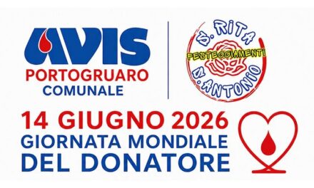 AVIS PORTOGRUARO, GIORNATA MONDIALE DEL DONATORE 2026 DI ATTENZIONE E GRATITUDINE VERSO I GENEROSI VOLONTARI 